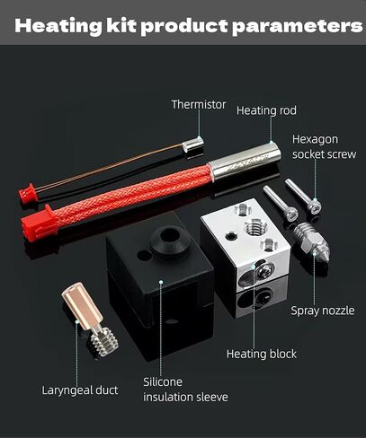 Sprite Extruder Upgrade Heater Block Kit，High Temperature Pro 300℃ Bimetal Heatbreak Plated Copper Nozzle Compatible with Creality Ender 3 S1,Ender3 S1 Pro,CR10 Smart Pro,Sermoon V1,Sermoon V1 Pro. in Saudi Arabia