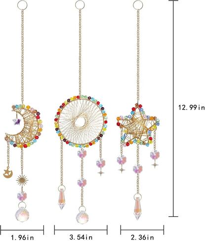 sun catcher, Hand-crafted metal rainbow maker for windows, the sun, moon and stars light catchers for windows. in Saudi Arabia