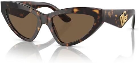 Dolce&Gabbana DG4439 502/73 55MM Havana/Dark Brown Sunglasses for Women + BUNDLE With Designer iWear Complimentary Eyewear Kit in Kuwait