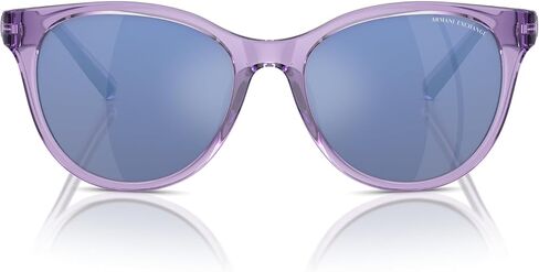 Armani Exchange Woman Sunglasses Shiny Black Frame, Dark Grey Lenses, 54MM in Saudi Arabia