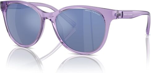Armani Exchange Woman Sunglasses Shiny Black Frame, Dark Grey Lenses, 54MM in Saudi Arabia