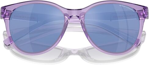 Armani Exchange Woman Sunglasses Shiny Black Frame, Dark Grey Lenses, 54MM in Saudi Arabia