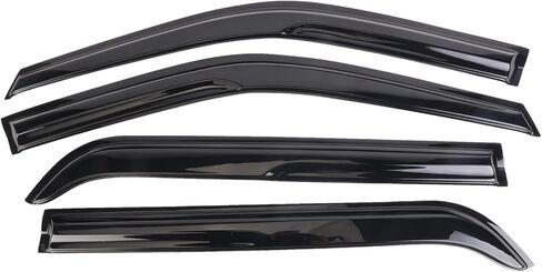 FEIDKS Tape-on Side Window Visors Deflector Rain Guard, 4pcs Set for 2004-2008 Ford F-150 Crew Cab, 2006-2008 Lincoln Mark LT in Saudi Arabia