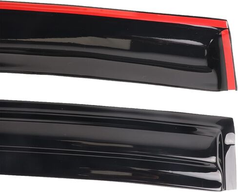 FEIDKS Tape-on Side Window Visors Deflector Rain Guard, 4pcs Set for 2004-2008 Ford F-150 Crew Cab, 2006-2008 Lincoln Mark LT in Saudi Arabia
