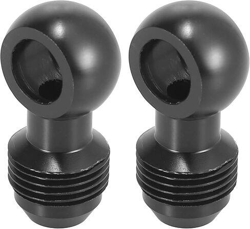 X AUTOHAUX 2pcs Dia.12mm Fuel Banjo Fittings to 8AN Male Flare Adapter Fuel Line Adapter Connector for Car Black 3/4-16 Thread in Saudi Arabia