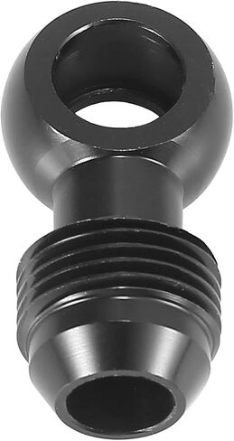 X AUTOHAUX 2pcs Dia.12mm Fuel Banjo Fittings to 8AN Male Flare Adapter Fuel Line Adapter Connector for Car Black 3/4-16 Thread in Saudi Arabia