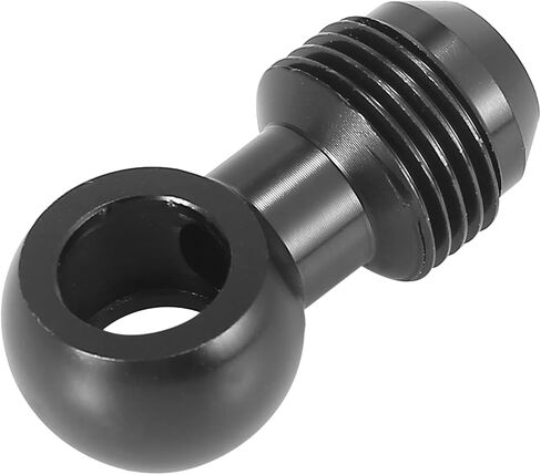 X AUTOHAUX 2pcs Dia.12mm Fuel Banjo Fittings to 8AN Male Flare Adapter Fuel Line Adapter Connector for Car Black 3/4-16 Thread in Saudi Arabia