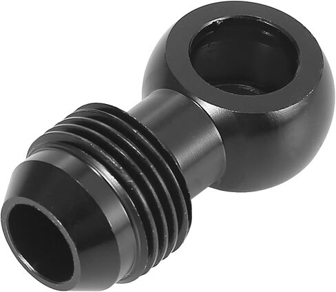 X AUTOHAUX 2pcs Dia.12mm Fuel Banjo Fittings to 8AN Male Flare Adapter Fuel Line Adapter Connector for Car Black 3/4-16 Thread in Saudi Arabia