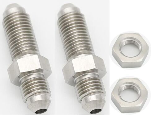 Stainless Steel -3 AN Male Flare Bulkhead Union Brake Hose Fitting with AN3 Bulkhead Lock Nut, 90 Degree in Saudi Arabia