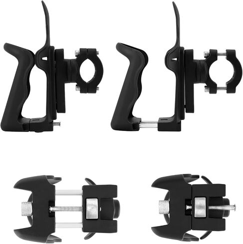 حامل أكواب الدراجة النارية من QWORK، 2 حامل مشروبات ATV، قفص زجاجة الدراجة ذو الحجم العالمي، حامل أكواب الدراجة الترابية in Kuwait