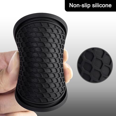 4Pcs Bling Car Cup Coaster, Non-Slip Silicone Cup Holder Insert Crystal Rhinestone Embedded in Ornaments Coaster, Universal Car Interior Accessories - 2.77 Inch in Saudi Arabia
