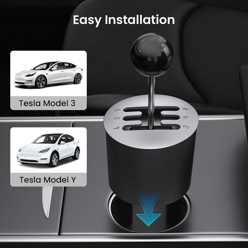 Toy for Tesla Cup Holder, Gear Shifter Suitable for Tesla Model 3 and Model Y Cup Holder，Fun Tesla Model Y Accessories 2024 & Tesla Model 3 Accessories in Saudi Arabia