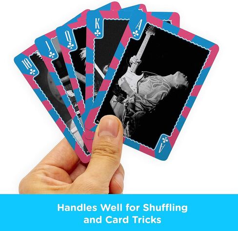 AQUARIUS Jimi Hendrix Playing Cards - Jimi Hendrix Themed Deck of Cards for Your Favorite Card Games - Officially Licensed Jimi Hendrix Merchandise & Collectibles - Poker Size in Saudi Arabia