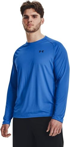 Under Armour Men's Tech 2.0 Long-Sleeve T-Shirt , (464) Water / / Black , Small in Kuwait