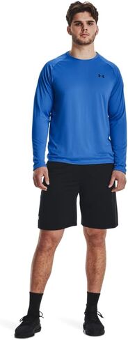 Under Armour Men's Tech 2.0 Long-Sleeve T-Shirt , (464) Water / / Black , Small in Kuwait