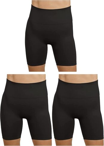 Women's 3 Pack Seamless Compression Biker Shorts - Tie Dye and Solid Ideal for Gym, Yoga, Running, and Fitness in Saudi Arabia