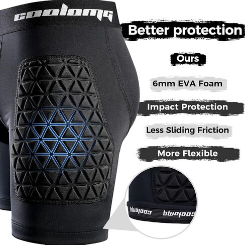 شورت شبابي مبطن منزلق من COOLOMG مع كوب واقٍ + قميص ضغط مبطن للأولاد لحماية صدر البيسبول in Kuwait