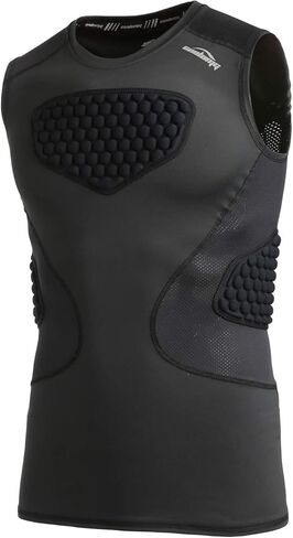 شورت شبابي مبطن منزلق من COOLOMG مع كوب واقٍ + قميص ضغط مبطن للأولاد لحماية صدر البيسبول in Kuwait