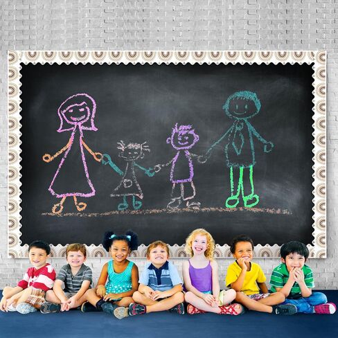 Jetec 8 Rolls 131 ft Diversity Bulletin Board Borders for Classroom Decor Equality Growth Mindset Bulletin Trim Sticker Bulletin Board Border Trim for Preschool School Chalkboard (Diversity Equality) in Saudi Arabia