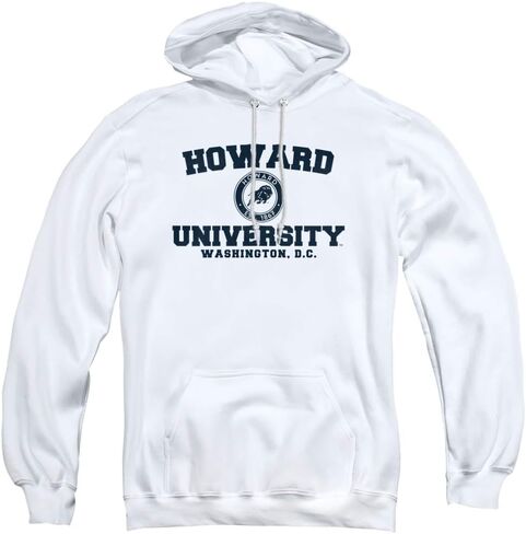 Howard University Official Circle Logo Unisex Adult Pull-Over Hoodie in Saudi Arabia