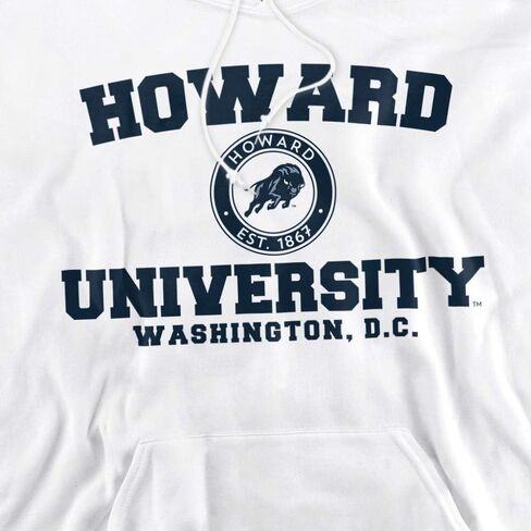 Howard University Official Circle Logo Unisex Adult Pull-Over Hoodie in Saudi Arabia