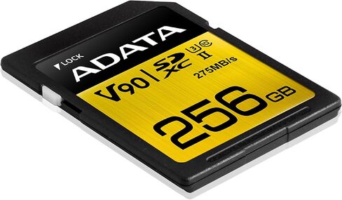 بطاقة SD من ADATA Premier ONE بسعة 128 جيجابايت SDXC UHS-II U3 ​​Class10 V90 3D NAND 4K 8K Ultra HD بسرعة 290 ميجابايت/ثانية (ASDX128GUII3CL10-C) in Kuwait