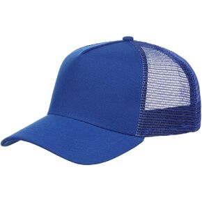 Lids Blank Pivot A-Frame Trucker Adjustable Snapback Hat blk