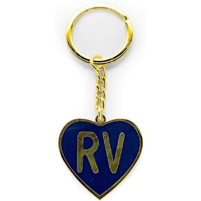 Camco Life is Better at The Campsite Sunrise Keychain-Gold Ring for Car Fobs and Keys (53289)