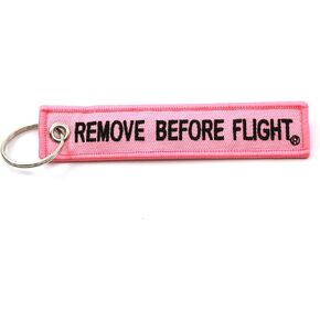 Remove Before Flight Keychain - Pink
