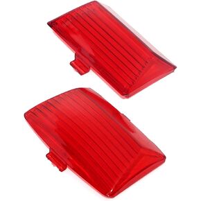 ZYTC Front Rear Fender Tip Light Red Lens Cover Mud Guards Replacement for Harley FLHX FLHR 1980-2013