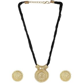 Efulgenz Mothers Day Gift Indian Jewelry Sets for Women Bollywood Jewelry Indian Ethnic Designer Necklace and Earrings Jewelry Set in Antique Gold Tone for Women