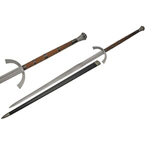 SZCO Supplies Battle Tested 63" Sword Carbon Steel Sword ,Brown