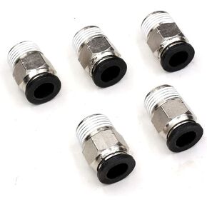 3/8 Push to Connect Fittings Air Fittings,CEKER 5/16 Od x 3/8" NPT Male Thread Air Lines Quick Connect Fittings Pneumatic Fitting 5/16 Tubing Fitting Push in Connector Air Hose Fittings 2Packs