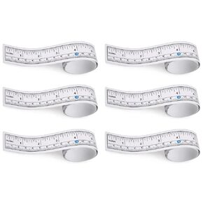 Self Adhesive Measuring Ruler Tape 36 inches/90cm, Double Scale Large and Clear Markings in Inches/cm for Sewing, Drafting and Work Bench Ruler (6 Pack)