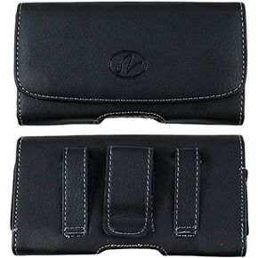 Carrying Belt Case for Kyocera Cadence LTE, Dura XTP, Dura XV E4520 Case, Dura XV Plus, Dura XE, Convoy 4, Large Flip Phone or Smartphone Up to [4.3" X2.3" X 0.9"]