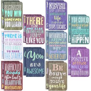 Inspirational Gifts Notepads Mini Motivational Journal Notebook Bulk Small Pocket Notepads for Teacher'S dAY Office Home Church Christian Gift Supplies, 10 Styles(Bright Style,20 Pieces)