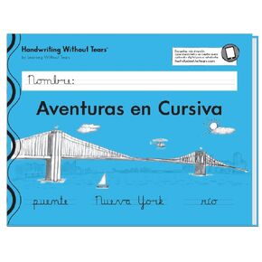Learning Without Tears Aventuras en Cursiva (Student Edition, Spanish)- Handwriting Without Tears- Grade 2, Cursive, Letters, Words, Sentence Practice, Numbers, Coloring- for School and Home Use