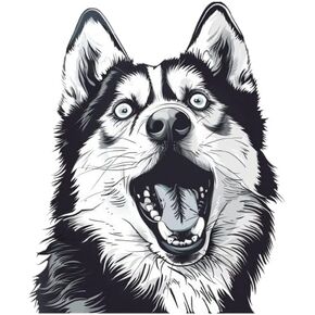 Funny Gold Retriever 3D Car Decal - Surprised Dog Decal for Window Bumper Rear - Funny Warning Sticker for Auto - Realistic Dog Car Art (Goldy)