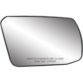 Fit System 88214 Driver Side Non-Heated Mirror Glass w/Backing Plate, Nissan Altima Coupe, Altima Hybrid, Altima Sedan, 4 7/16" x 6 3/4" x 7 3/4" (Non-Foldaway Mirror), Black