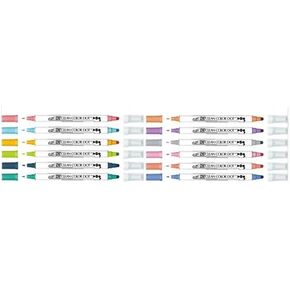 Dot Dual-Tip Marker Set of 12 - Assorted Colors