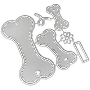 Puppy Bone Metal Die Cuts, Puppy Bone Cutting Dies Cut Stencils for DIY Scrapbooking Cards Decorative Embossing Paper Dies for Scrapbooking Card Making