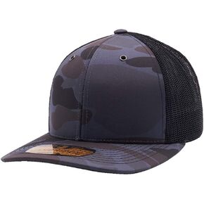 Pit Bull Premium Headwear Cambridge Trucker Hat Shiny Camo Mesh Back Adjustable Snapback Hat Baseball Cap for Men & Women