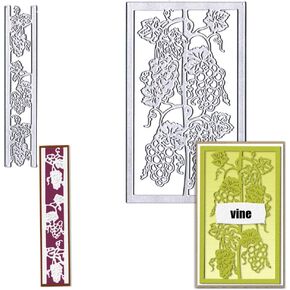 ALIBBON Bird on Branch Die Cuts for Card Making, Leaves Background Cutting Dies Metal Template Molds, Spring Tree Frame Dies for Crafting DIY Photo Album Paper Embossing Scrapbooking Supplies