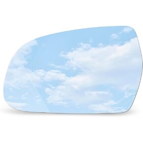 Mirror Glass Driver Left Side fit for 2010 2011 2012 2013 2014 2015 2016 2017 Audi A3 A3 Quattro A4 A4 Quattro A5 A5 Quattro IR S5 S4 S5 with Adhesive Flat No Backing Plate