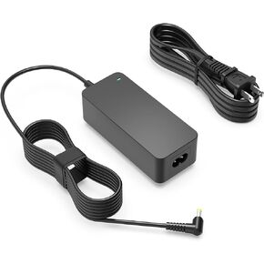 Superer AC Charger Fit for Gateway Ne56r41u NV76R NV78 NV79 NE522 NE56R N17908 NE71B NE722 LT41P NV57H NV570P NV59 NV59C NV73 ADP-65JH DB Laptop Power Supply Adapter Cord