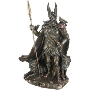 Unicorn Studio 9.75 Inch Norse God - Odin Cold Cast Bronze Sculpture Figurine One Size