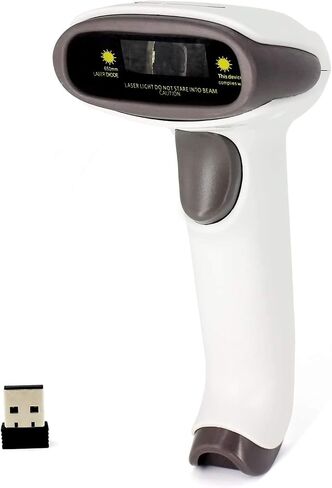 Wireless USB Barcode Scanner,Symcode Handheld Automatic CCD Barcode Scanner Reader 2.4GHz Wireless & USB2.0 Wired, Support Mac OS X, Android, Windows 10 and iOS 9 in Saudi Arabia