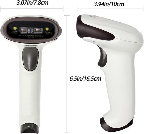 Wireless USB Barcode Scanner,Symcode Handheld Automatic CCD Barcode Scanner Reader 2.4GHz Wireless & USB2.0 Wired, Support Mac OS X, Android, Windows 10 and iOS 9 in Saudi Arabia