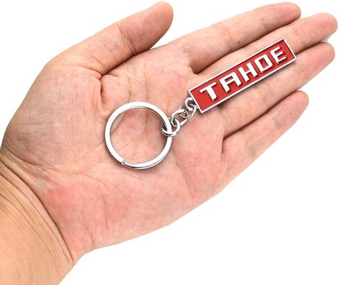 1pc Chrome Finish Tahoe Key Chain Fob Ring Emblem Keychain for Chevrolet in Saudi Arabia