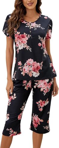 St. Jubileens Women's Pajamas Set Lounge Sleepwear Ladies Pjs Sets with Pocket in Saudi Arabia